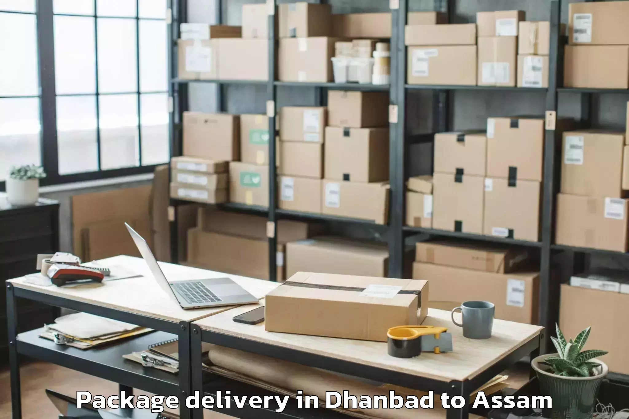 Hassle-Free Dhanbad to Kumbhirgram Airport Ixs Package Delivery